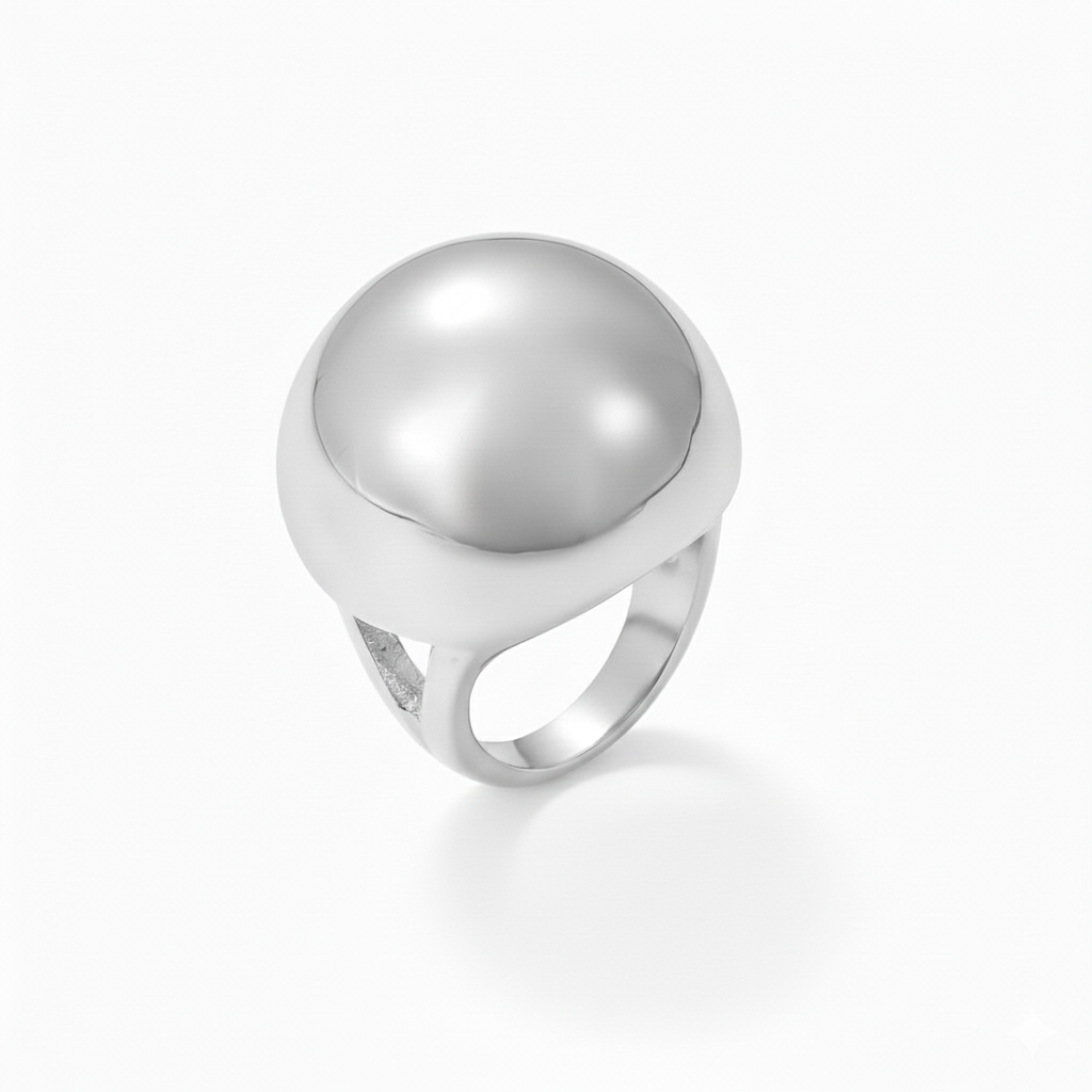 Dome Ring – 18K Gold Plated Stainless Steel