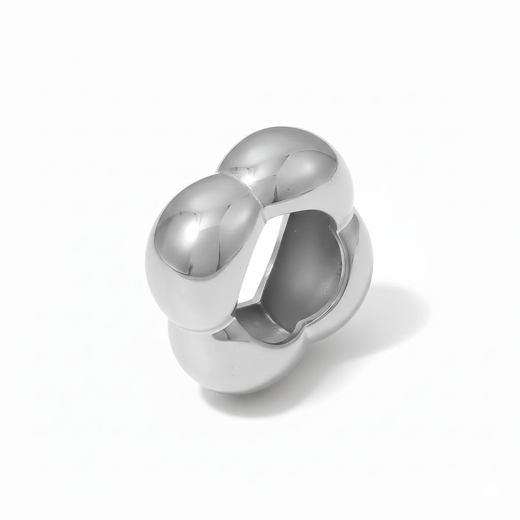 Cloud Bold Dome – 18K Gold Plated Stainless Steel