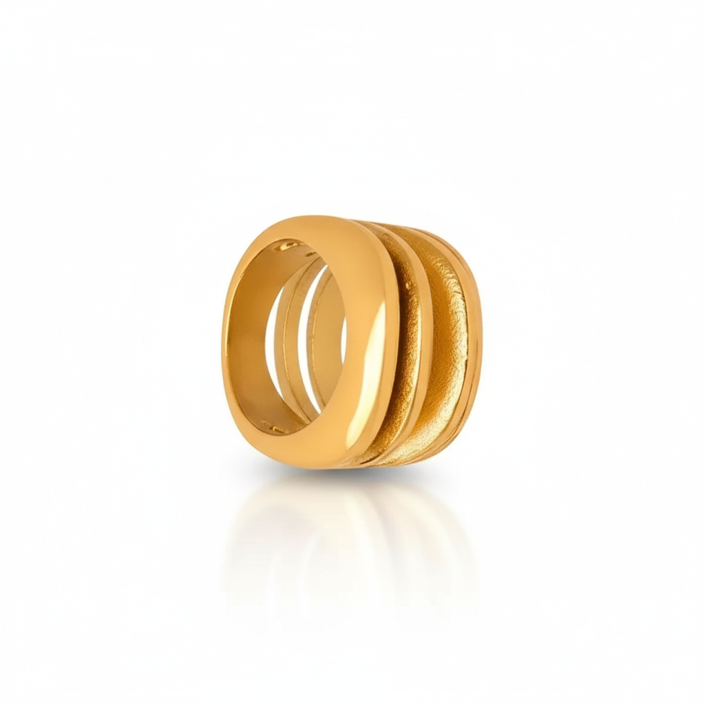 Ridge Bold Band – 18K Gold Plated Stainless Steel