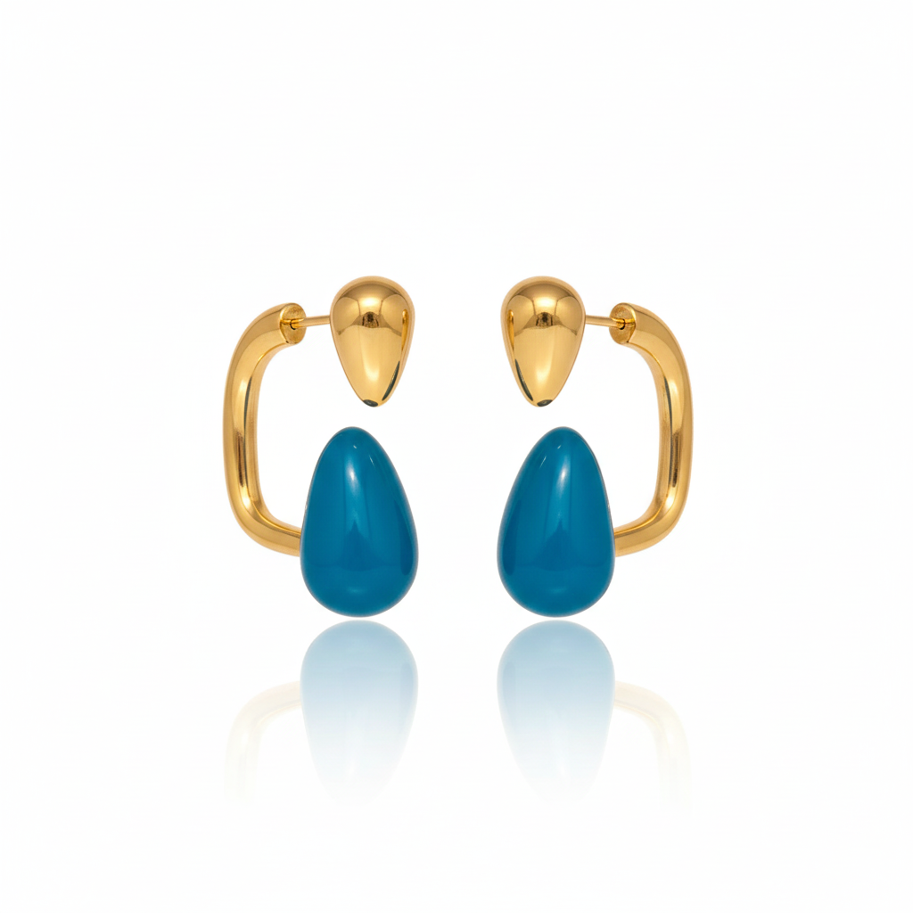 The Prism Hoop – 18K Gold Plated