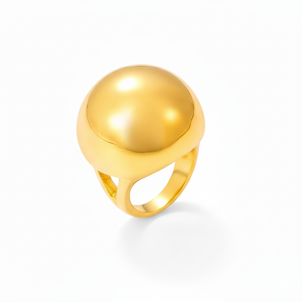 Dome Ring – 18K Gold Plated Stainless Steel