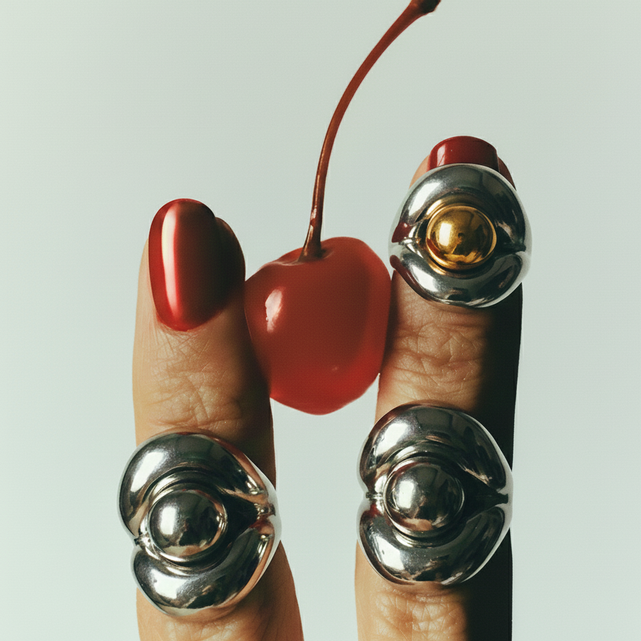 Vortex Sculpt Ring – 18K Gold Plated Stainless Steel Geometric Ring