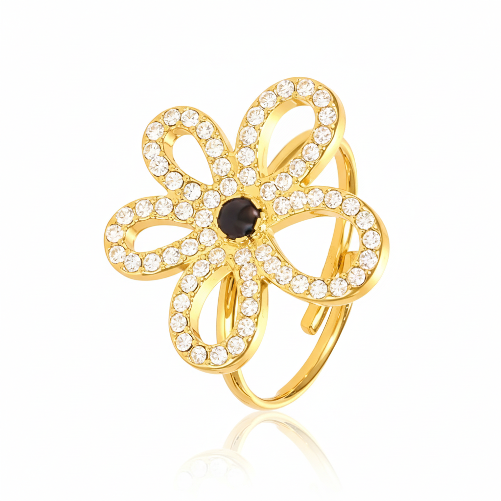 Bloom Petal Ring – 18K Gold Plated Stainless Steel