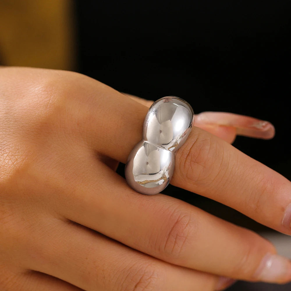 Cloud Bold Dome – 18K Gold Plated Stainless Steel