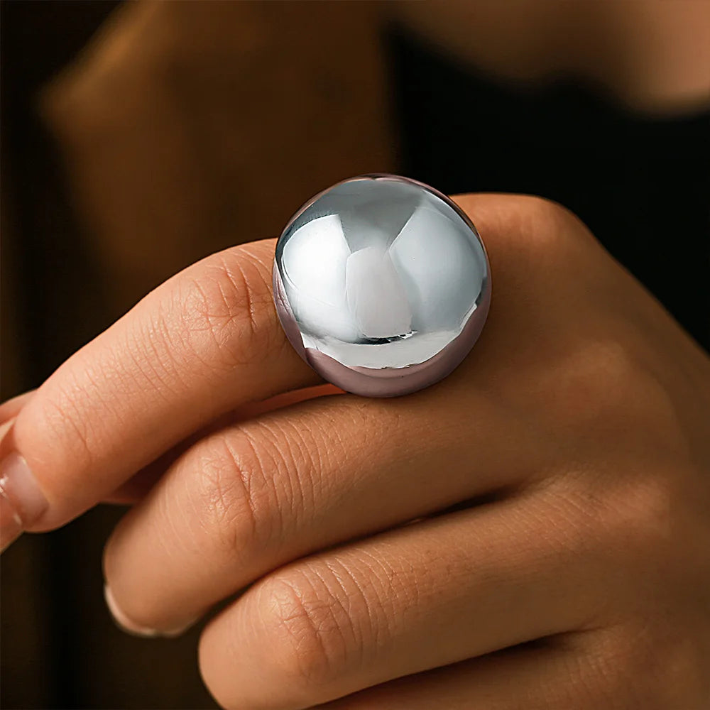 Dome Ring – 18K Gold Plated Stainless Steel